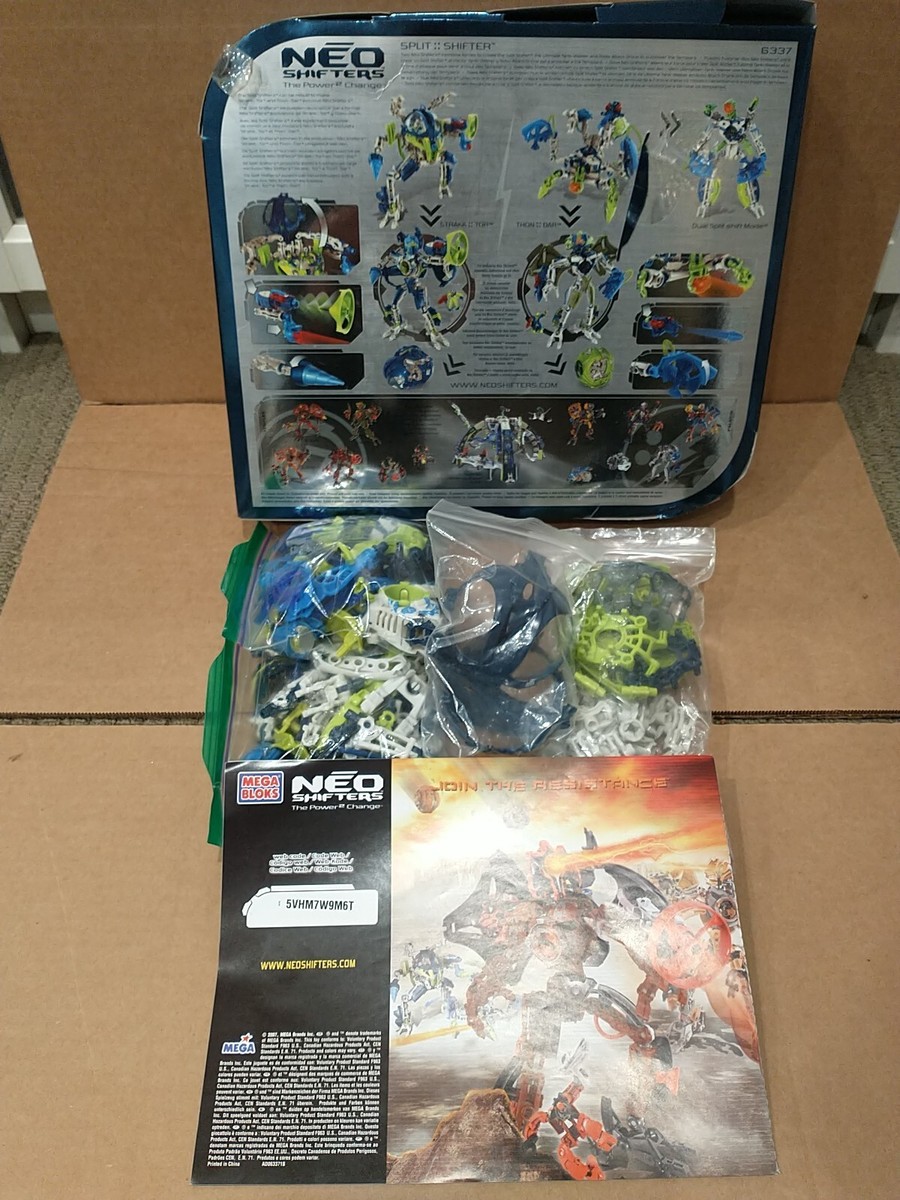 Mega Bloks Neo Shifters 6337 Split Shifter 95% Missing 1 Disk