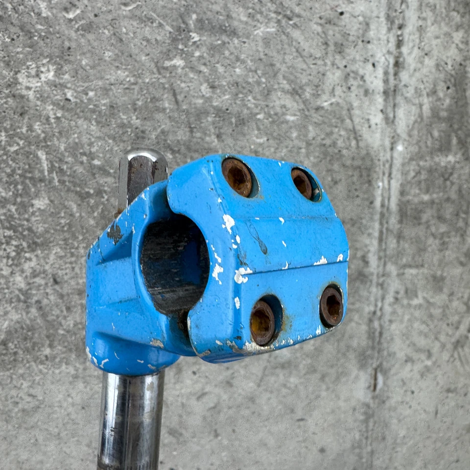BMX Stem FakeLifter Blue Old School BMX Freestyle Potts Mod 21.1 mm OG 80s - Image 2 of 4