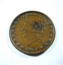 1837 Centre Market NY Hard Times Token