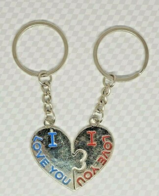 Valentine's Day My Heart Cute Couple Keychain Pcs Keyring Set
