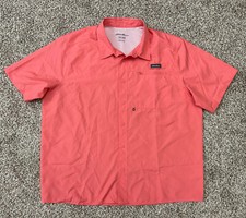 NWOT Eddie Bauer Men's Coral Tech Woven Shirt Vented UPF Mesh Lined Size 2XL