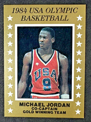 Gold Michael Jordan 1984 Card Michael Jordan Signed 1984 Olympic