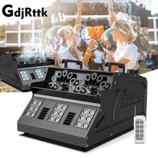 3in1 Bubble Smoke Fog Machine DMX DJ Party Spray Fog Stage Lighting RGB 18 LED