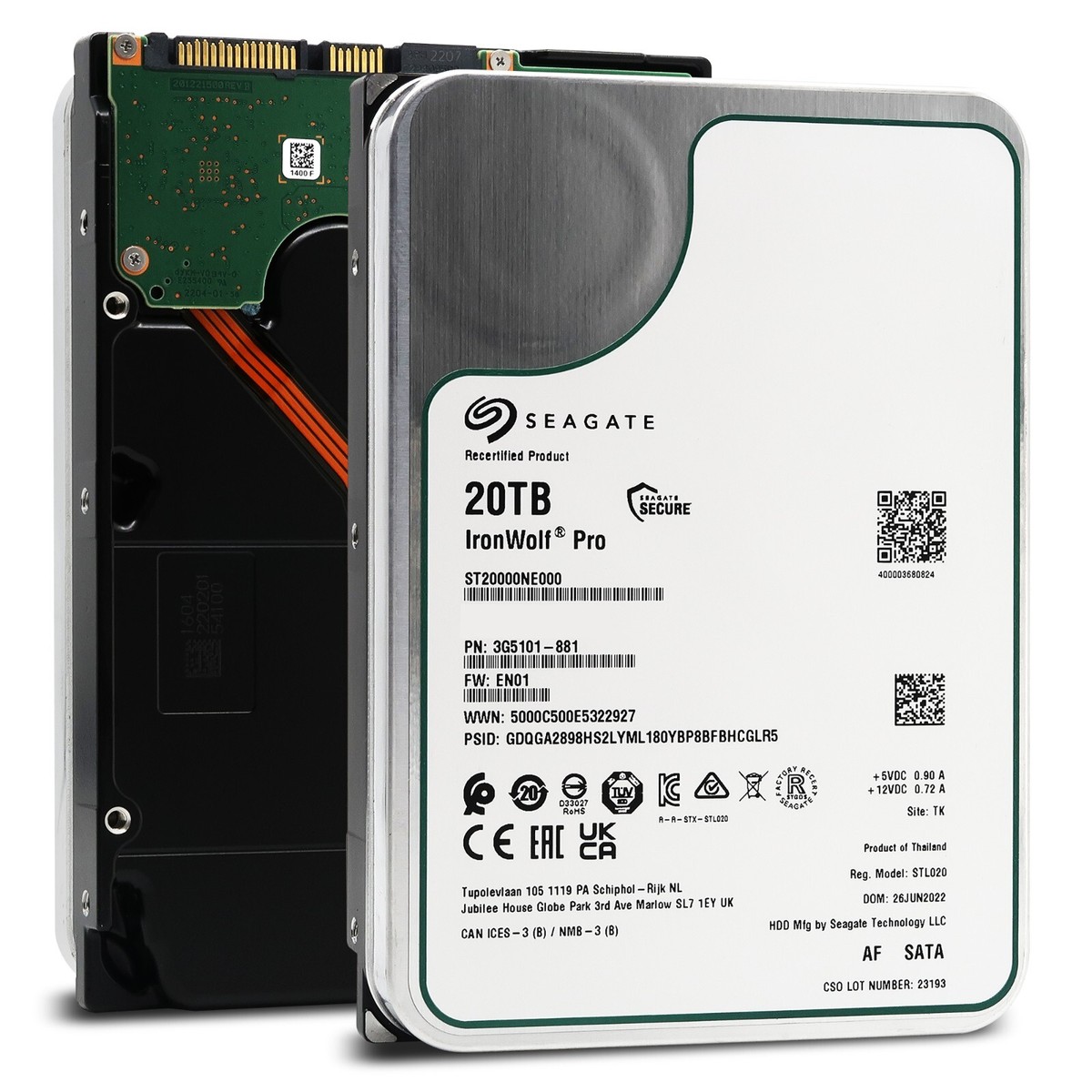 Seagate Ironwolf Pro 20TB SATA 7200RPM 3.5