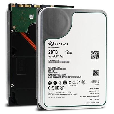 【未使用新品 2台】Seagate Ironwolf Pro 16TB Amazon.com: Seagate IronWolf, Pro 16TB, Enterprise Internal