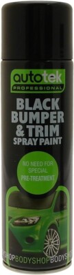 Autotek schwarze Stoßstange & Trim Aerosol Sprühfarbe 500 ml