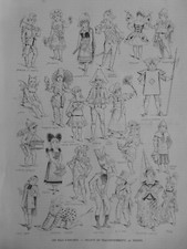 1885 Ballo Bambini 3 Giornali Antichi