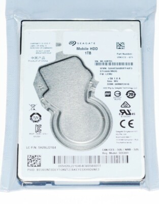 Lenovo Laptop Hard Drive Seagate 1TB Laptop SATA III 128MB 2.5'' ST1000LM035 7mm