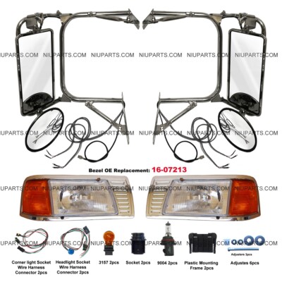 DOT Certified Headlight Complete Headlight Assembly With Corner Lamp ...