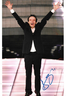 Roberto Benigni Autogramm signed 20x30 cm Bild