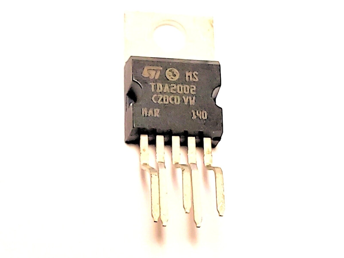 Lotto Di 4 IC Amplificatore Audio TDA2002, Originale STMicroelectronics, Nuovo