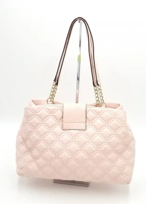 Kate Spade Leather Pink Quilted Shoulder/Tote Bag & Wallet 2  display picture 1