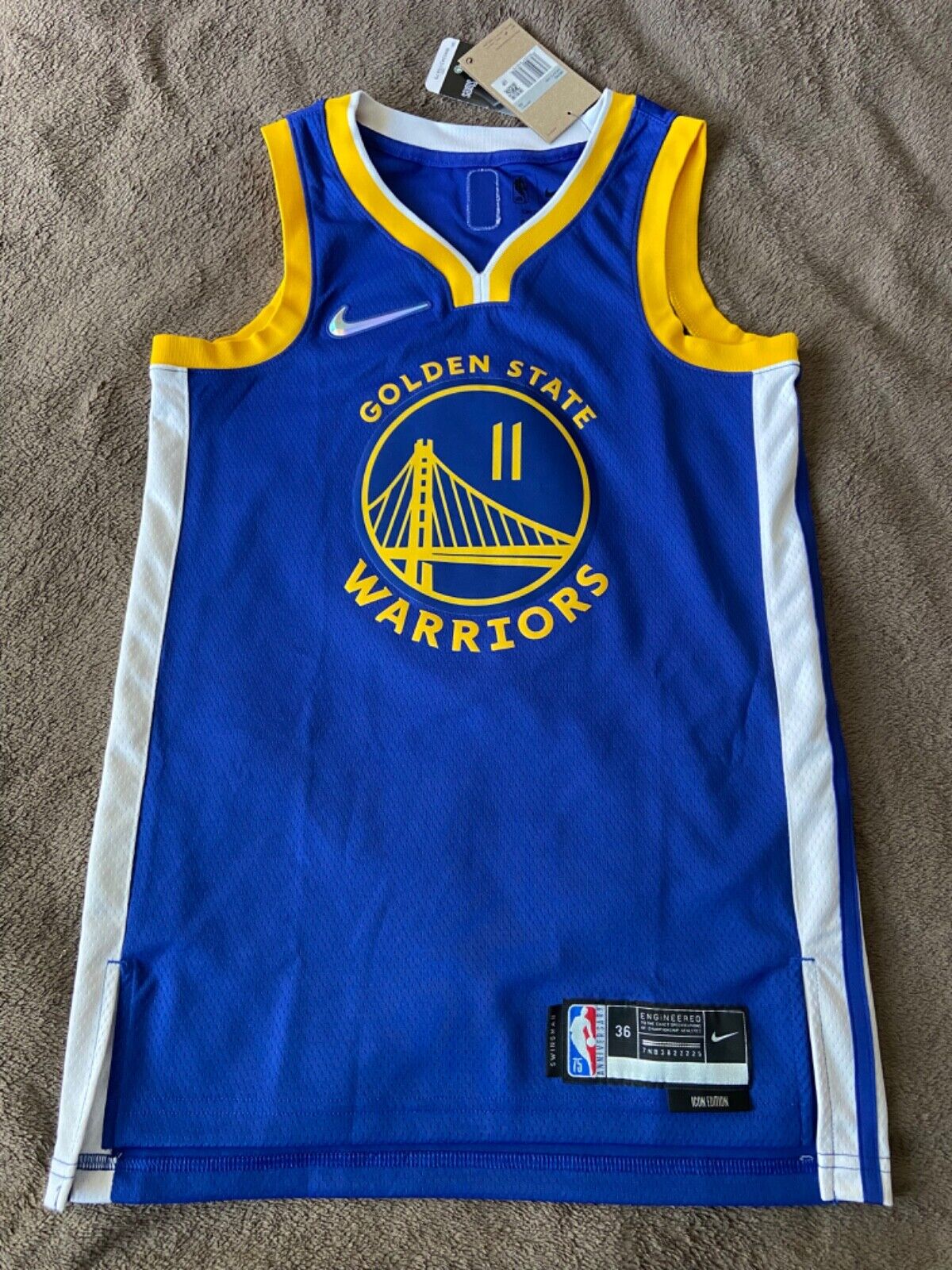 klay thompson 75th anniversary jersey