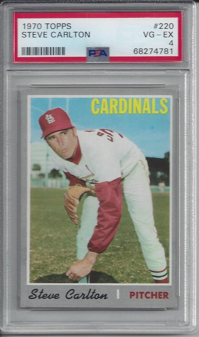 1970 Topps #220 Steve Carlton - PSA 4