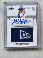 2019 Leaf Perfect Game Mac Guscette SP New Era Patch Auto /2 #CA-MG1