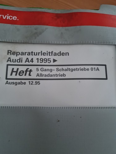 Reparaturleitfaden Audi A4 1995>_5 Gang Schaltgetriebe 01A Allradantrieb_Buch