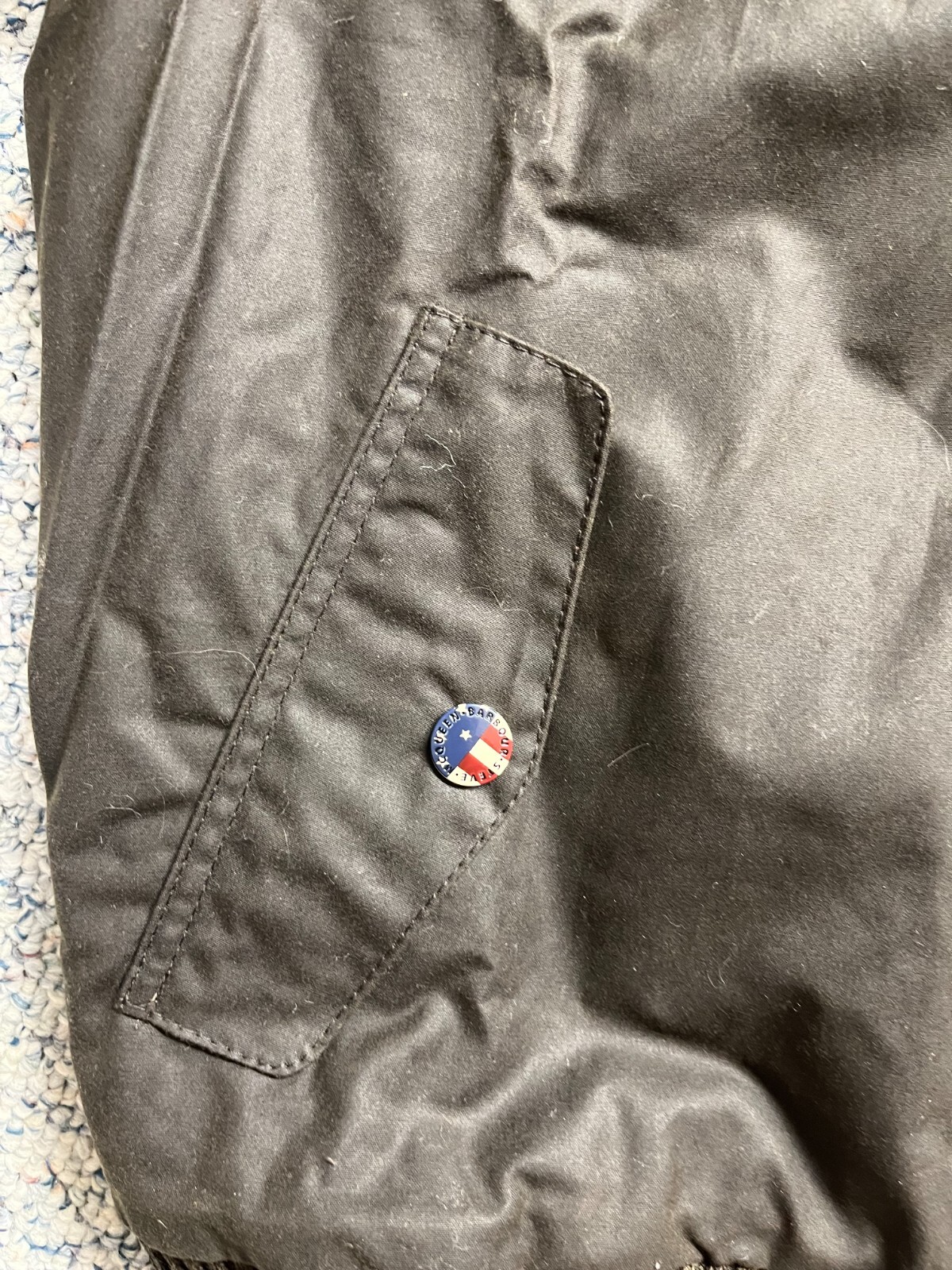 BARBOUR INTERNATIONAL STEVE MCQUEEN MERCHANT WAX JACKET in Olive Rare Find image 8