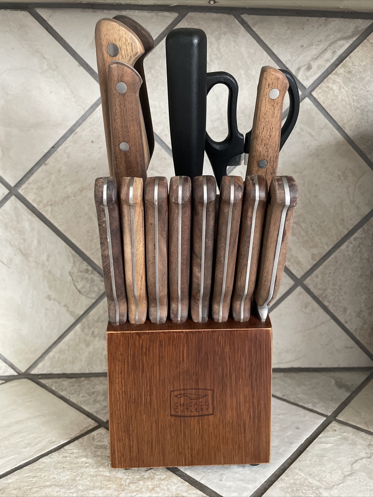 Chicago Cutlery Knife Block Set 15pc eBay