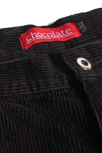 Chocolate Skateboards Cotton Cord Skate Pant Mens Trousers Black 30" or 34" - Picture 4 of 8