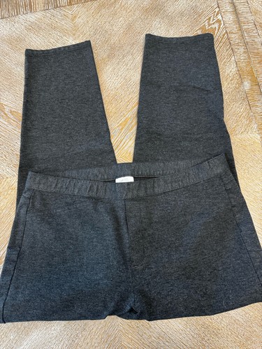 J. JILL Ponte Slim Leg Gray Pull On Pants XL Waist 36” Inseam 27” Mid Rise - Picture 5 of 7