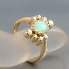 Ring mit Opal  in 585/14k Gelbgold - Gr. 58 -906