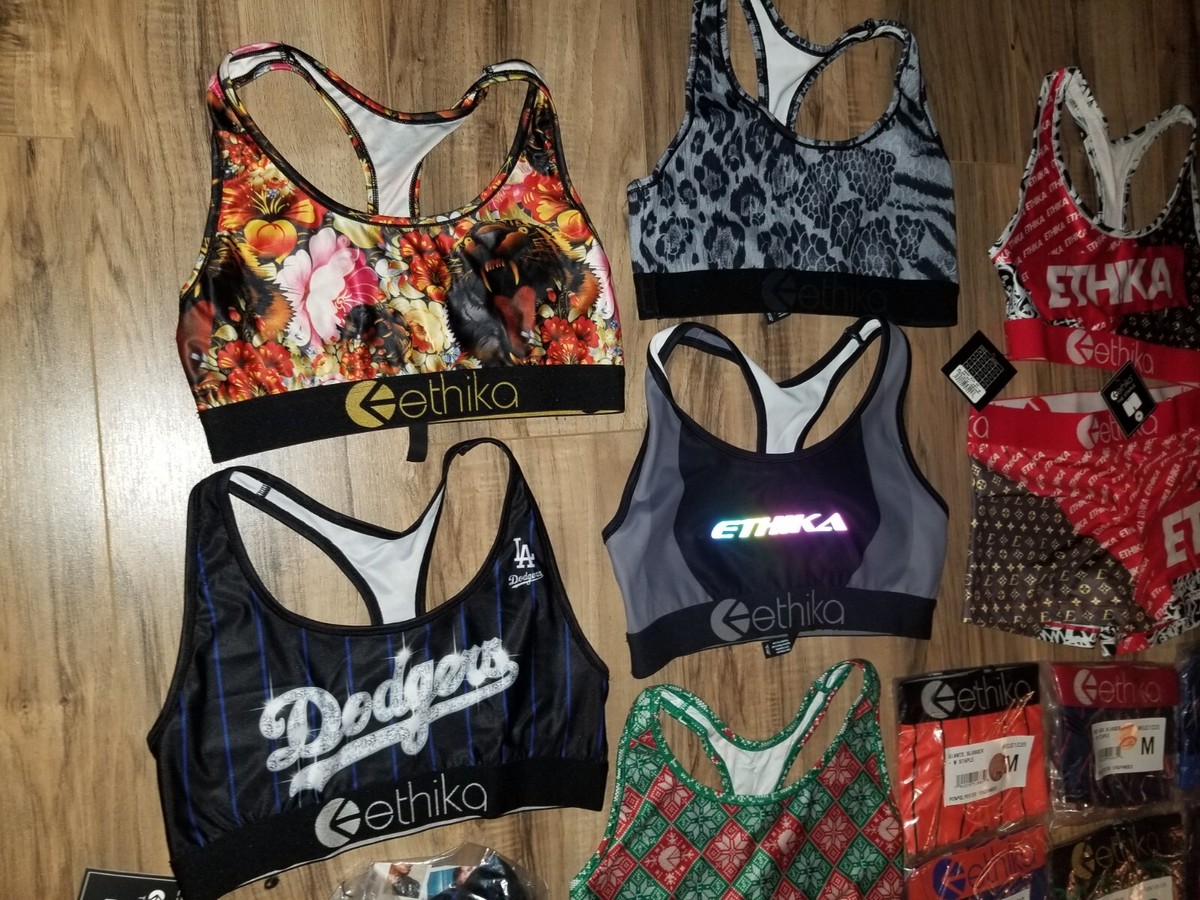 Ethika Women Staple Bra sz M Lot x23 NEW Boxer Briefs Shorts MLB