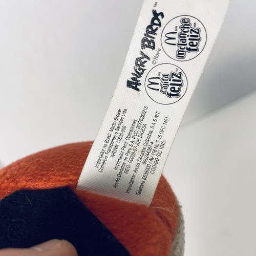 Rovio Angry Red Bird w/ Teeth Plush Cajita Feliz McDonald’s Brazil Only Toy 2015 - Picture 8 of 11