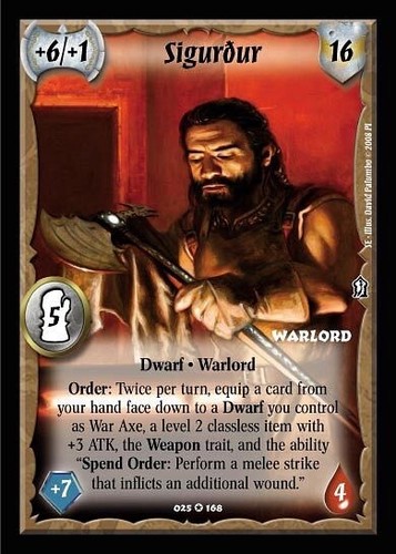 πͺ Warlord APS 7 - Sigurdur - Dwarf Deck Saga of the Storm CCG 4E - Picture 3 of 10