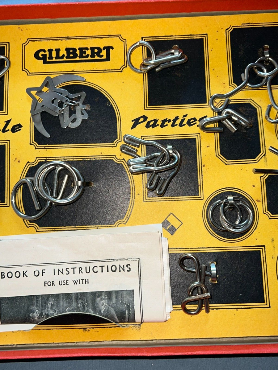 Vintage 1940 Gilbert Puzzles #1032 A.C. Gilbert Company Minty