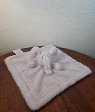 S.L. Home Fashions Pink Elephant Plush Lovey Security Blanket 14x14