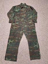Vintage 90s Camo Coveralls XL Hunting Camouflage Rare Retro Zip
