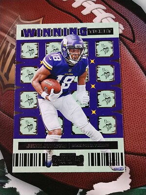 JUSTIN JEFFERSON 2022 Contenders Winning Ticket #WT-JJE Minnesota