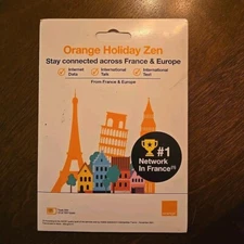 Preloaded Orange Travel Sim Card Now with of 4G Data, Unlimited Calls & 12GB