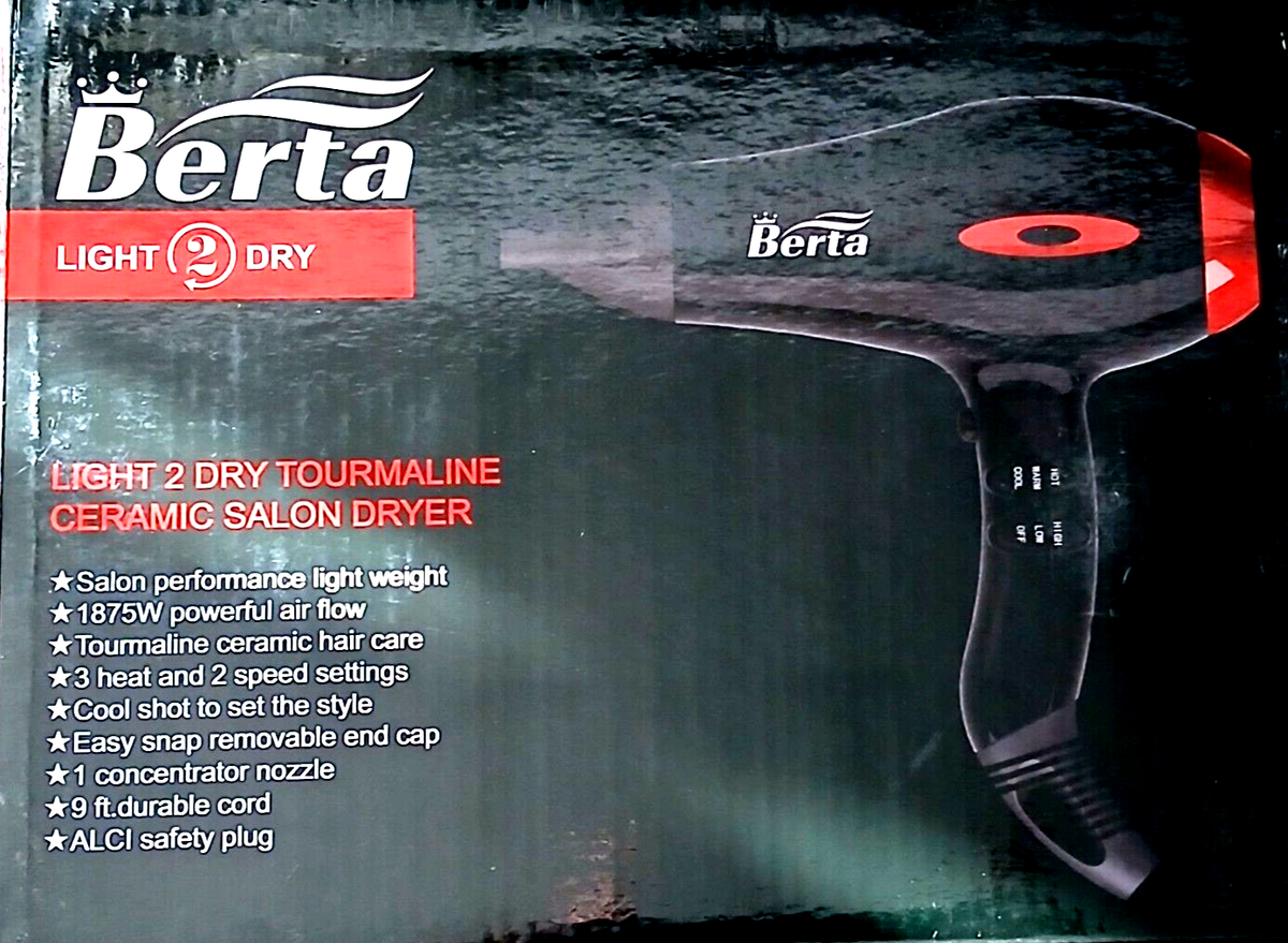 Berta Hair Dryer Blow Dryer Berta Salon Professional Negative