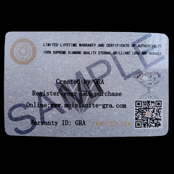 Alternate view of 1.46 Tcw Round Cut Moissanite Compass Setting Earring 14k White Gold Plated