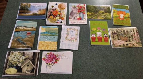 Mixed Lot Of 26 Birthday Cards & Envelopes Unused - Picture 3 of 18