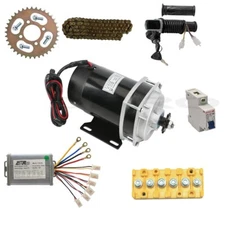 Throttle Grips Sprocket 48V 600W Brush Motor Controller Kit For Quad ATV Go Kart