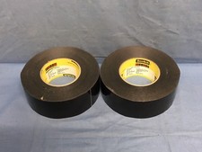 2 NEW Scotch FLSCA-NY-4104A Black Solvent Resistant Masking Tape 2  X 60 yrds