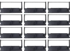 ERC 32 Ribbon x 12 Pack Ink, Cartridge, Compatible with Sam4s ER-5115II,TEC M...