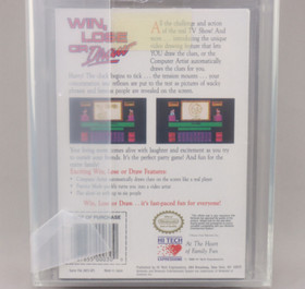 Win, Lose or Draw Nintendo NES 1990 New Factory Sealed VGA Gold Level 85+ NM+