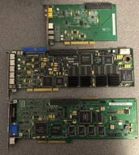 Picturetel Audio/Video card set Steam VGA Board 0266, Audio/Video 0290, and VCR 