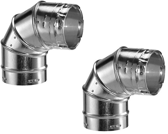(2) ea M&G DuraVent 3PVLE90R 3" Pellet Vent Stove 90 Degree Elbows w Swivels eBay