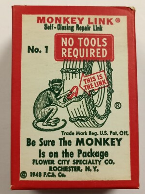 Monkey Link No. 1 Tire Chain Cross Chain & Side Chain Repair Link(s) - Box of 7