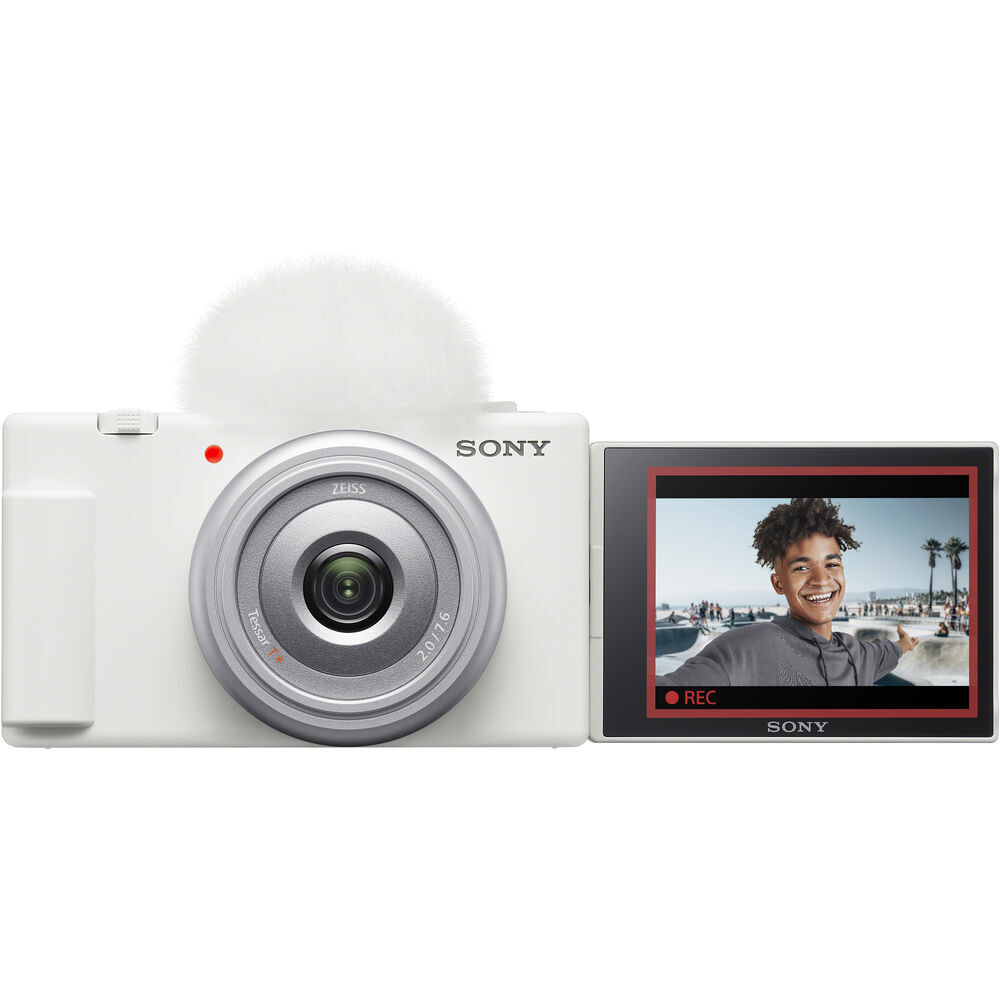 Sony ZV-1F Vlogging Camera White - 1 Year Warranty - FREE UK Delivery