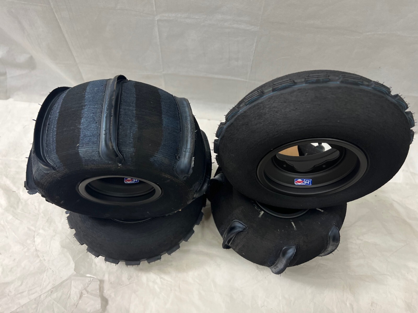 Skat Trak Hauler Paddle Dune Tires DWT A5 Rims Yamaha Banshee YFZ450