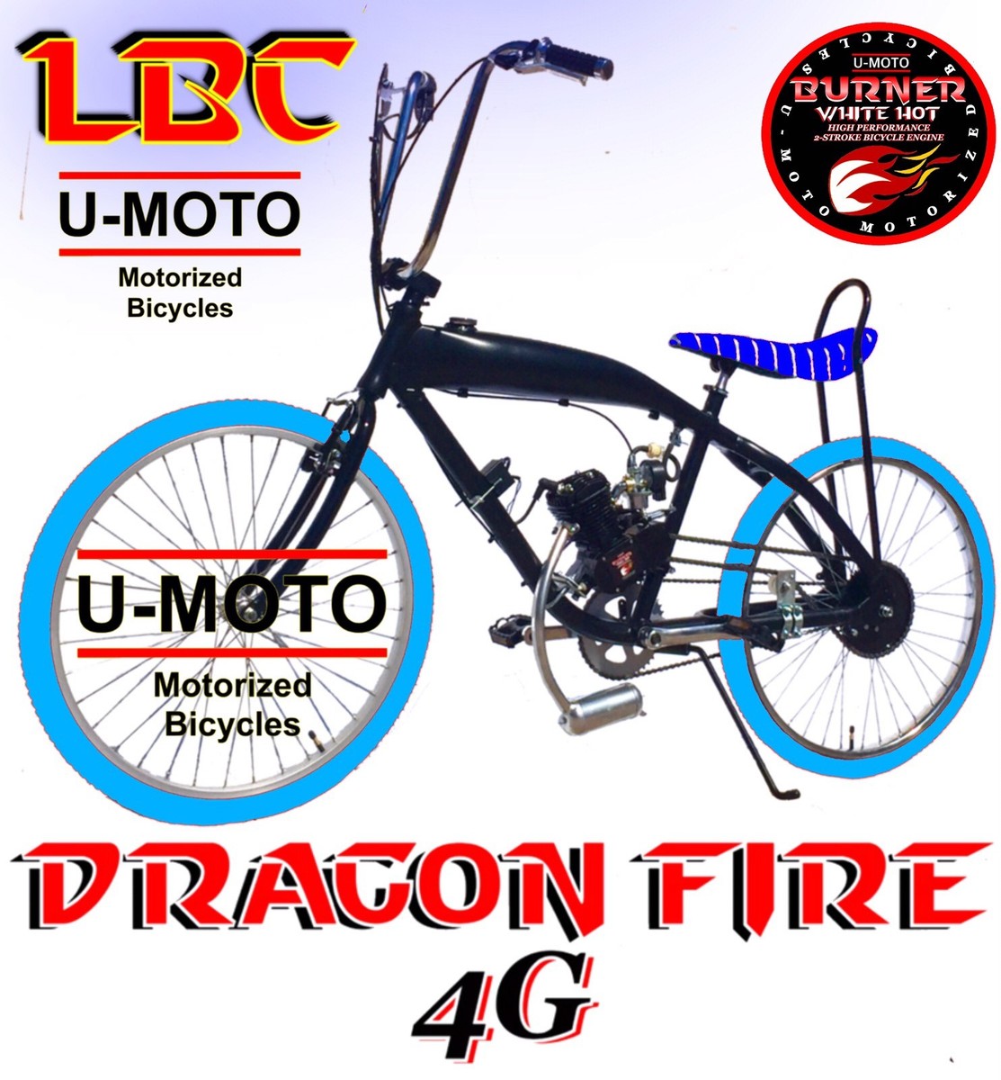 COMPLETE DIY 2-STROKE 66CC/80CC MOTORIZED BIKE KIT WITH 26