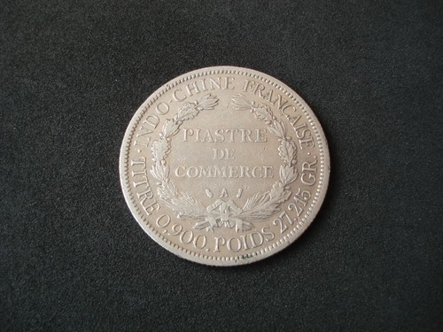 France, French Indochina, 1 Piastre, 1887, silver, high grade - Picture 2 of 2