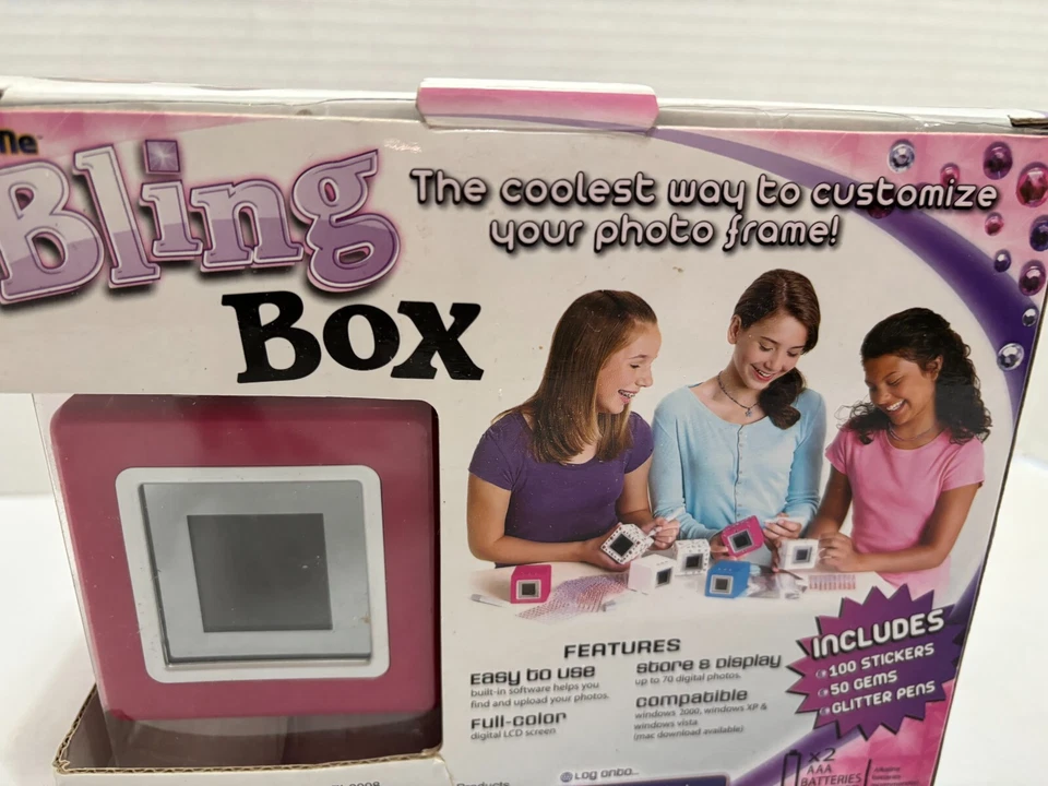 Vu-Me Photo Box Digital Photo Frame, Stickers, Gems & Glitter 70 Digital Photos - Image 2 of 4