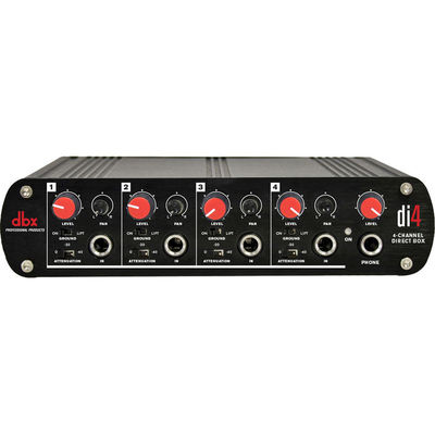 New DBX DI4 4 Channel Direct Box with Line Mixer -Fast Free USA Shipping!