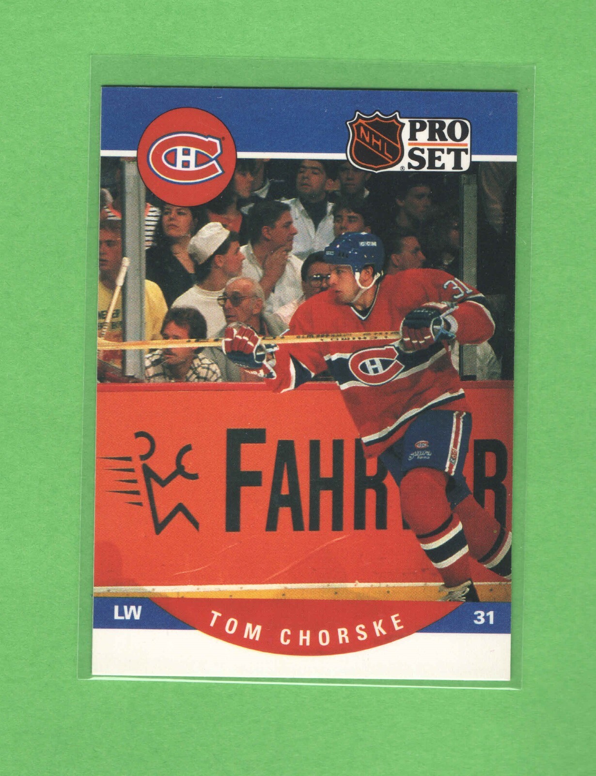 1990-91 Pro Set - #616 - Tom Chorske - RC - Montreal Canadiens
